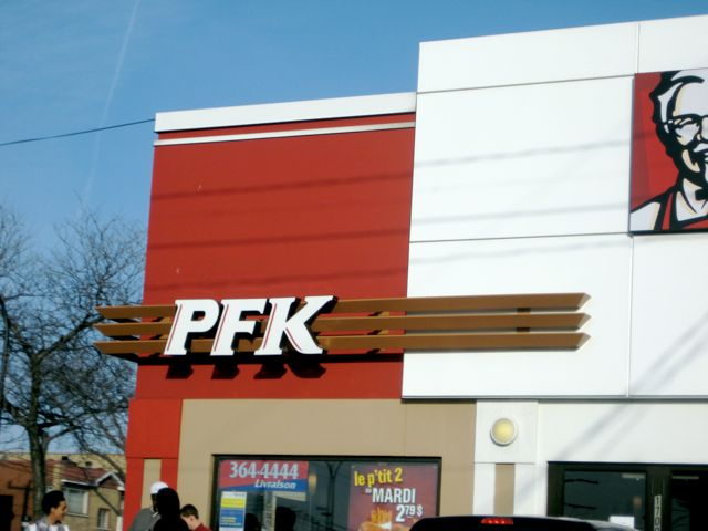 KFC is PFK in Canada